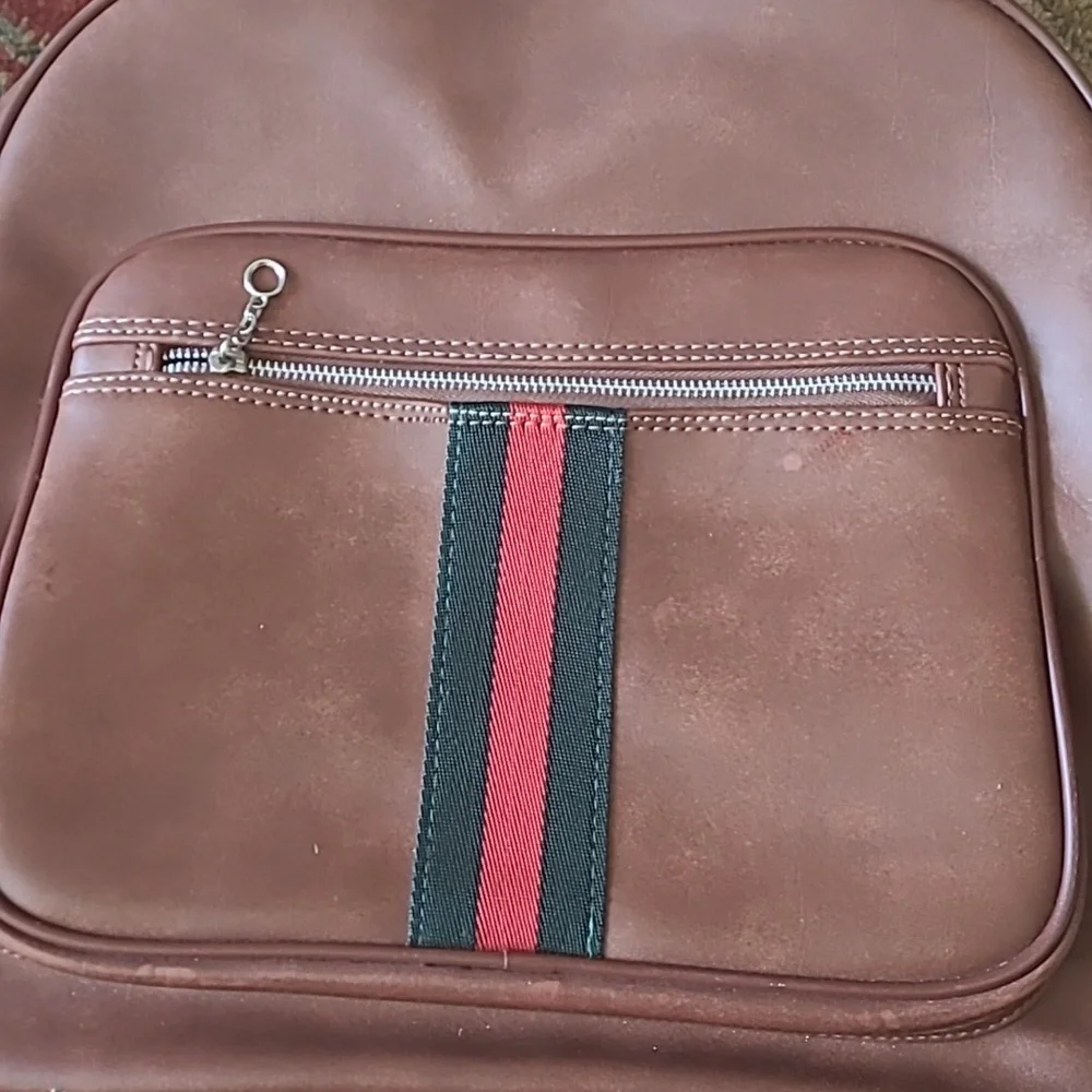 VINTAGE STRIPE CROSSBODY MESSENGER BAG